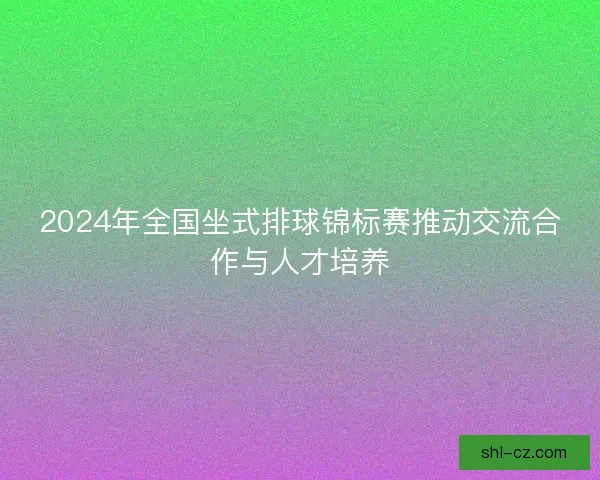 2024年全国坐式排球锦标赛推动交流合作与人才培养