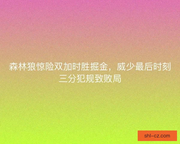 森林狼惊险双加时胜掘金,威少最后时刻三分犯规致败局 森林狼惊险双加时胜掘金,威少最后时刻三分犯规致败局
